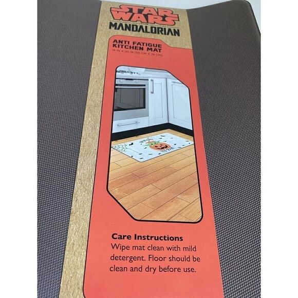 Star Wars Mandalorian Baby Yoda Anti Fatigue Kitchen Mat Grogu Halloween NEW - Picture 7 of 9